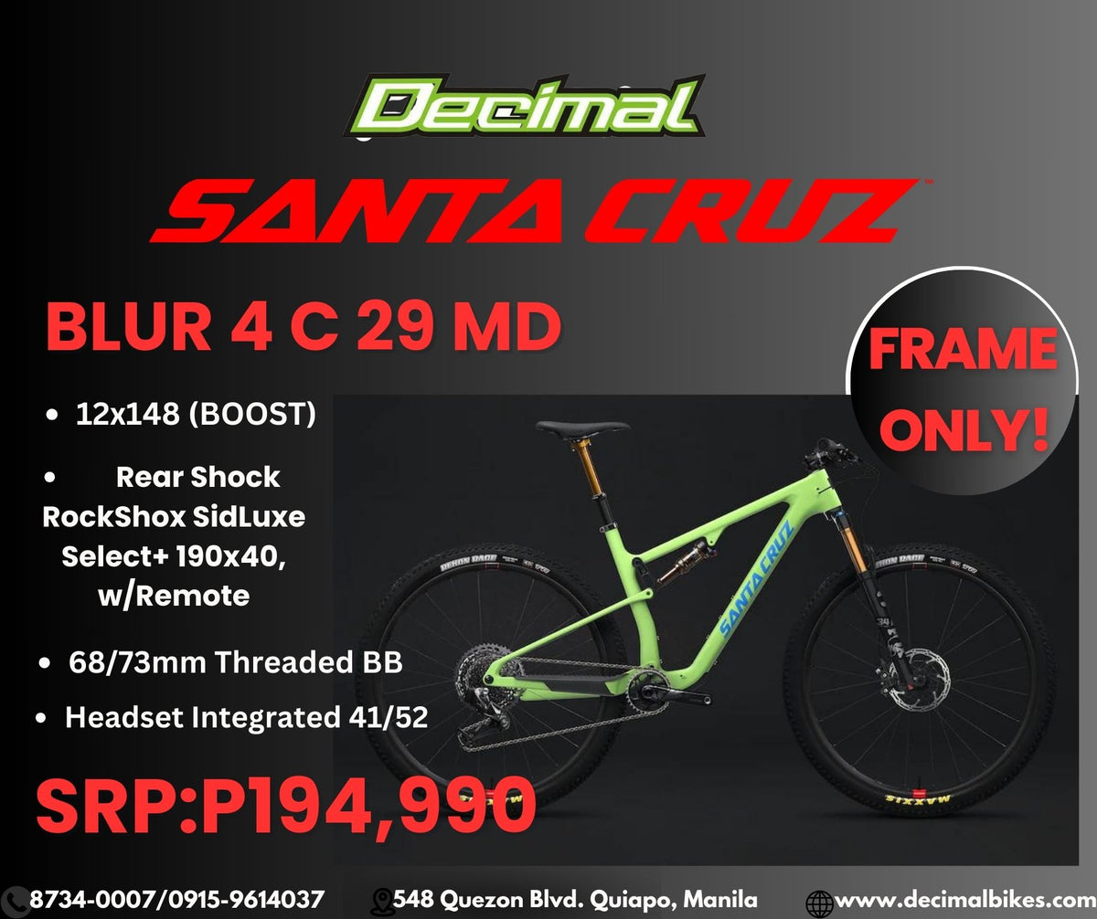 Frame Blur 4 C 29 FRAME ONLY SEAFM Sel Rmt Decimal Bikes