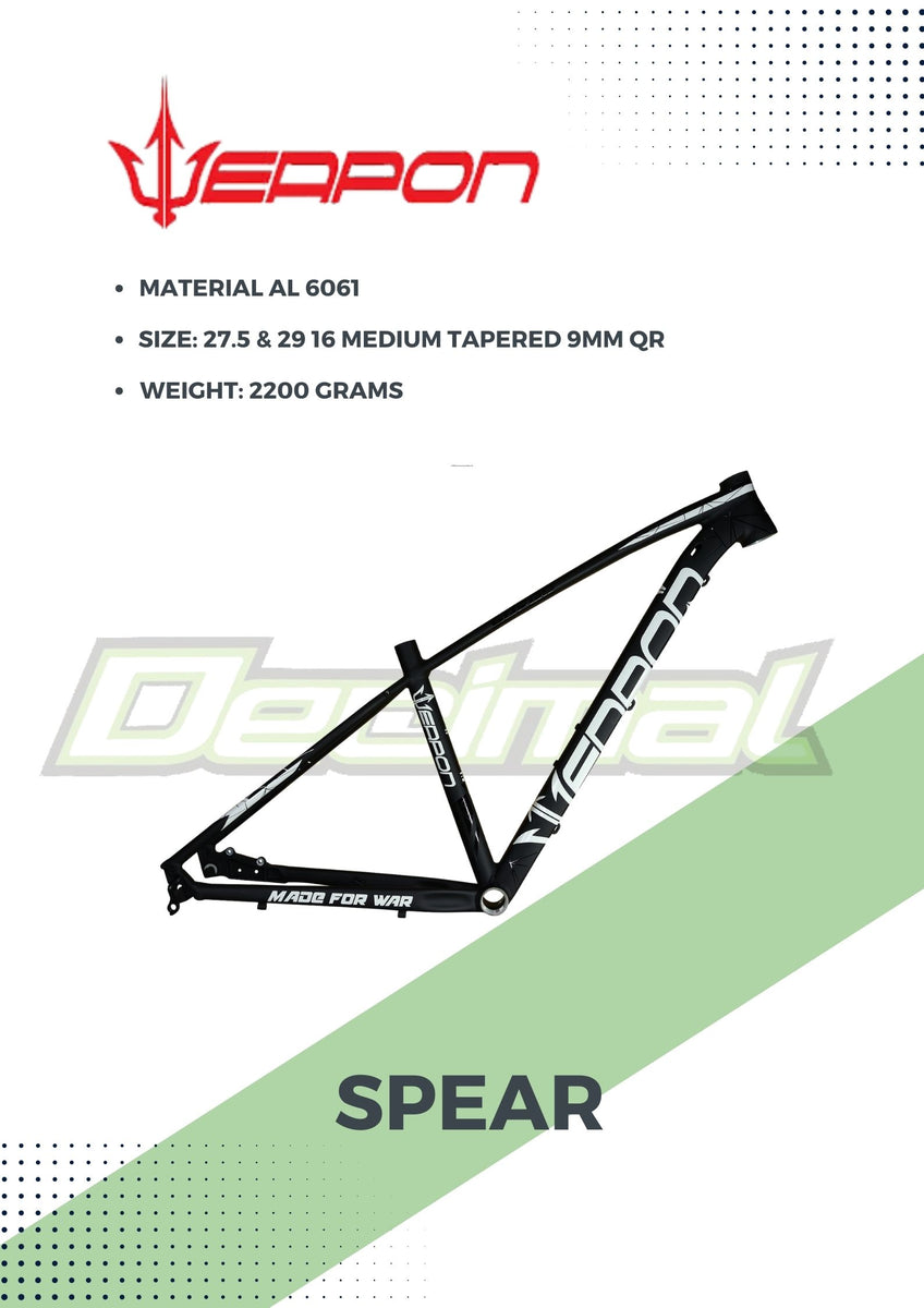 Weapon best sale frame 29er