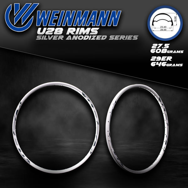 Rims U28 Tubeless Ready ( SOLD PER PC. )