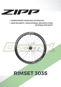 Rimset 303s Carbon Tubeless Ready Disc Brake