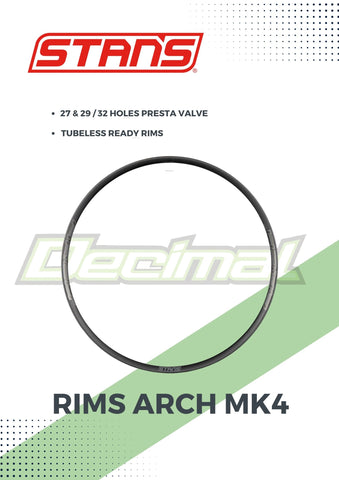 Rims Arch MK4 Original Tubeless ( Sold as Pair )