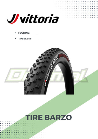 Tire Barzo Gray Folding Tire Tubeless ( SOLD PER PC. )
