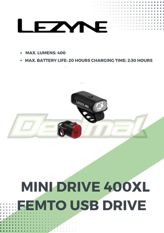 Lights Mini Drive 400XL / Femto USB Drive Pair
