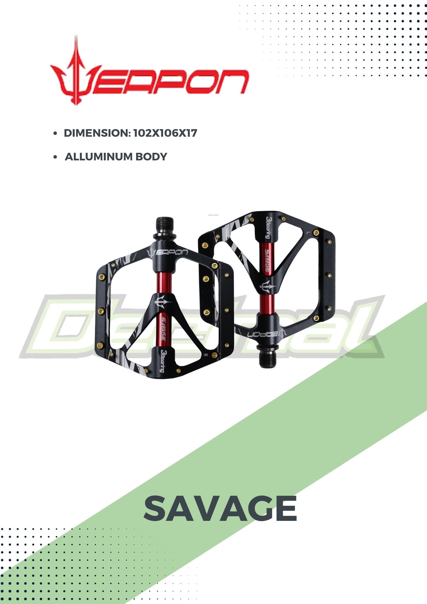 Pedal Savage Sealed Bearing