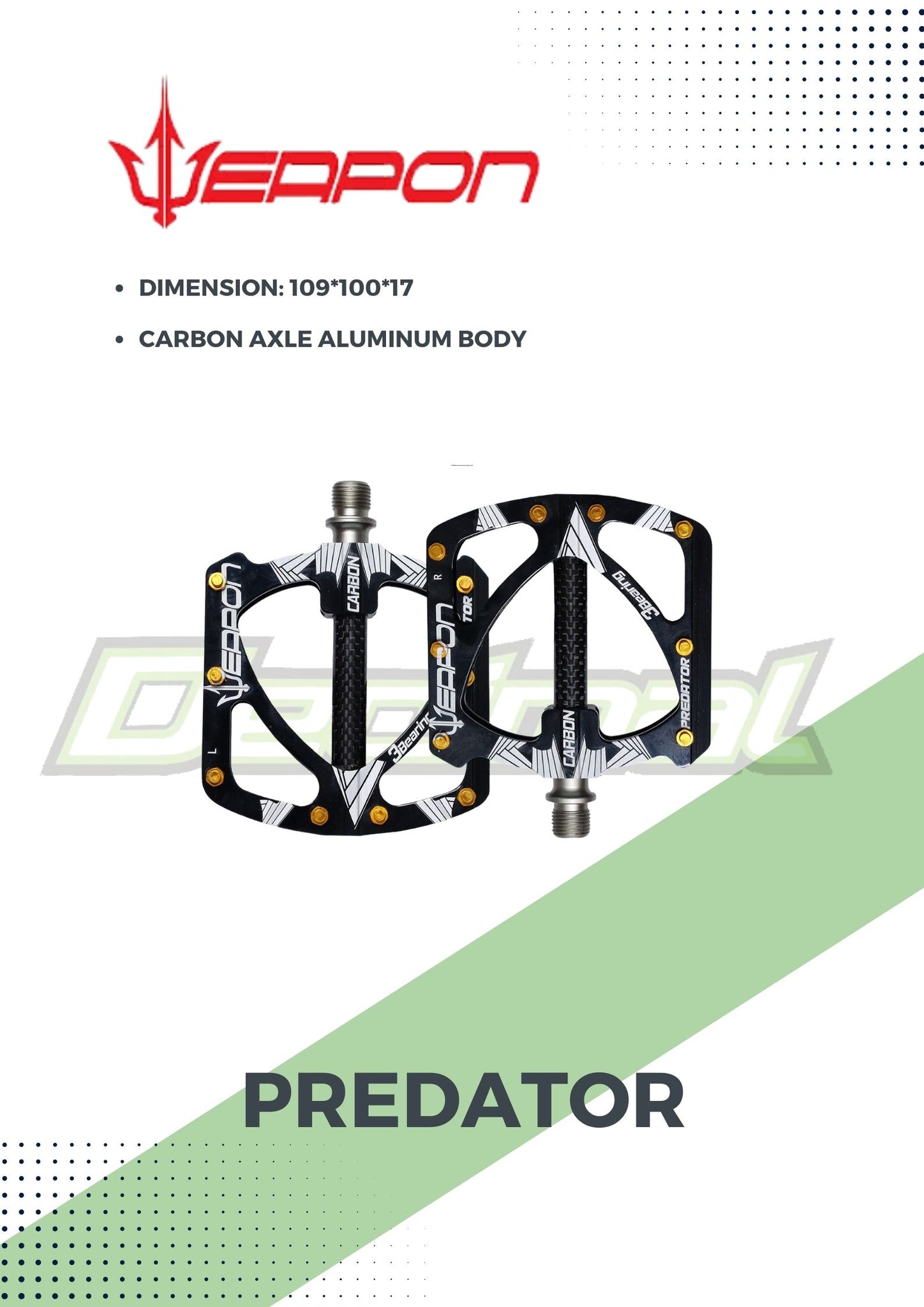 Pedal Predator Sealed Bearing