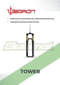 Fork Tower Seven and Nine 27.5 & 29 Air Suspension