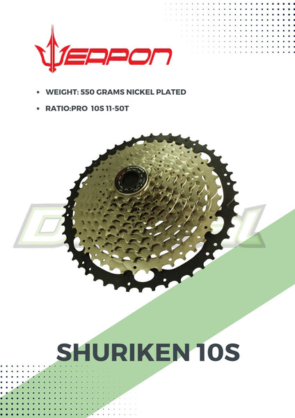 Cassette Shuriken 10S ELITE / PRO & MASTER