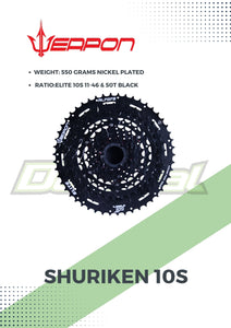 Cassette Shuriken 10S ELITE / PRO & MASTER