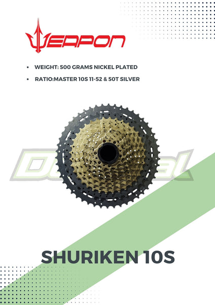 Cassette Shuriken 10S ELITE / PRO & MASTER