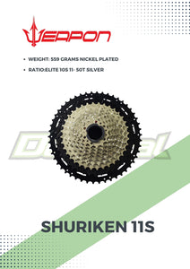 Cassette Shuriken 11S ELITE / PRO & MASTER