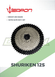 Cassette Shuriken 12S ELITE / MASTER