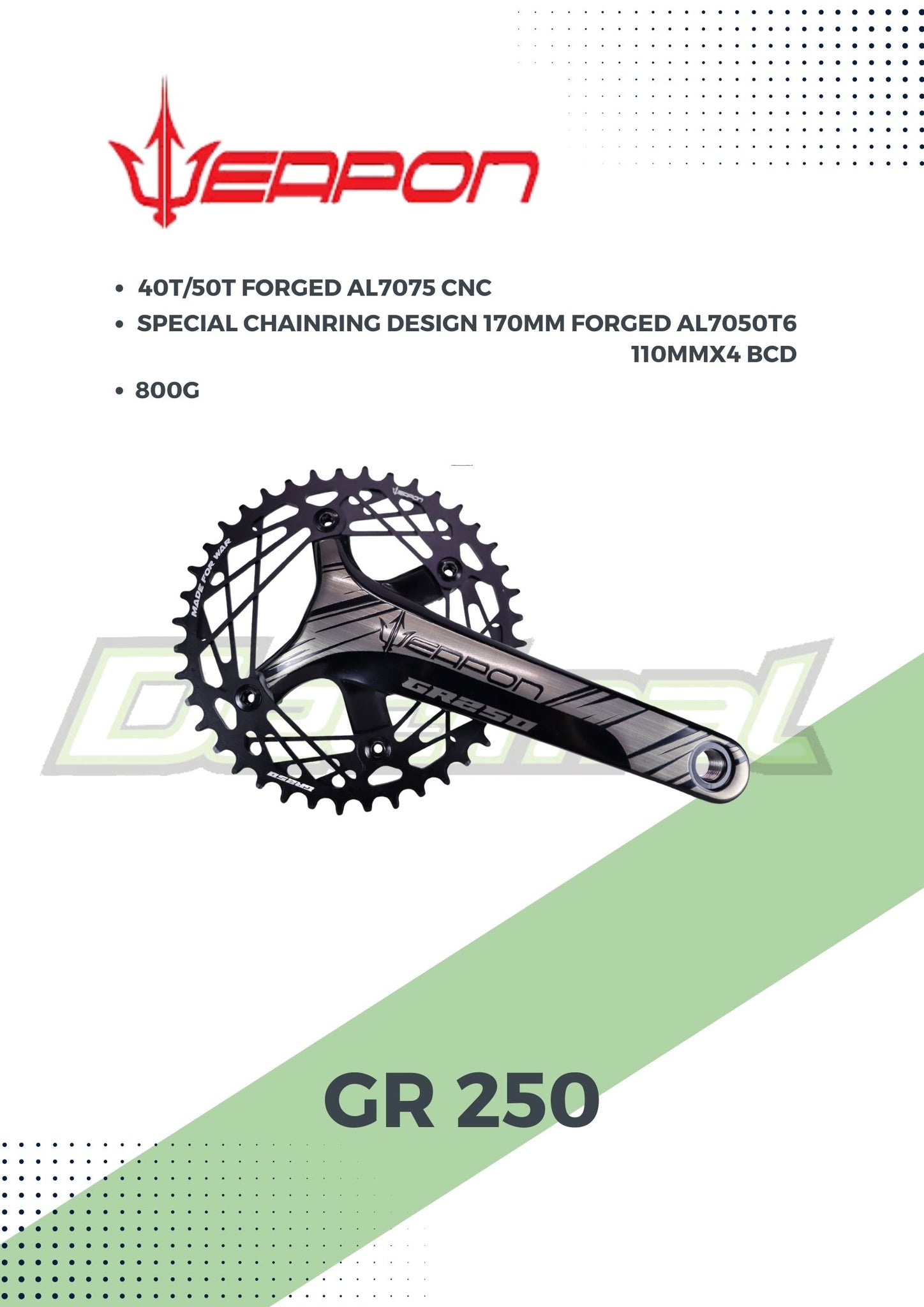 Crankset GR250