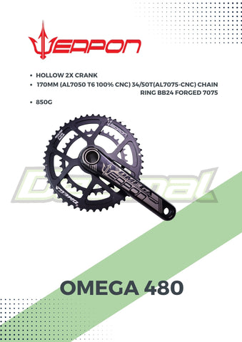 Crankset Omega 480