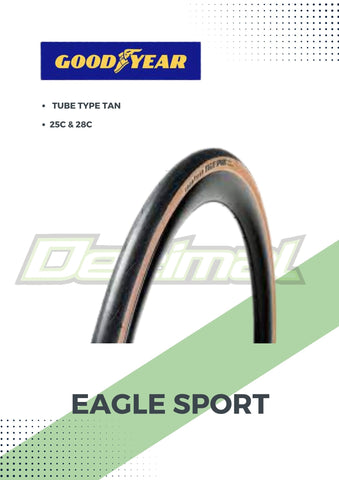 Tire 700c Eagle Sport Tube Type Tan ( SOLD PER PC. )
