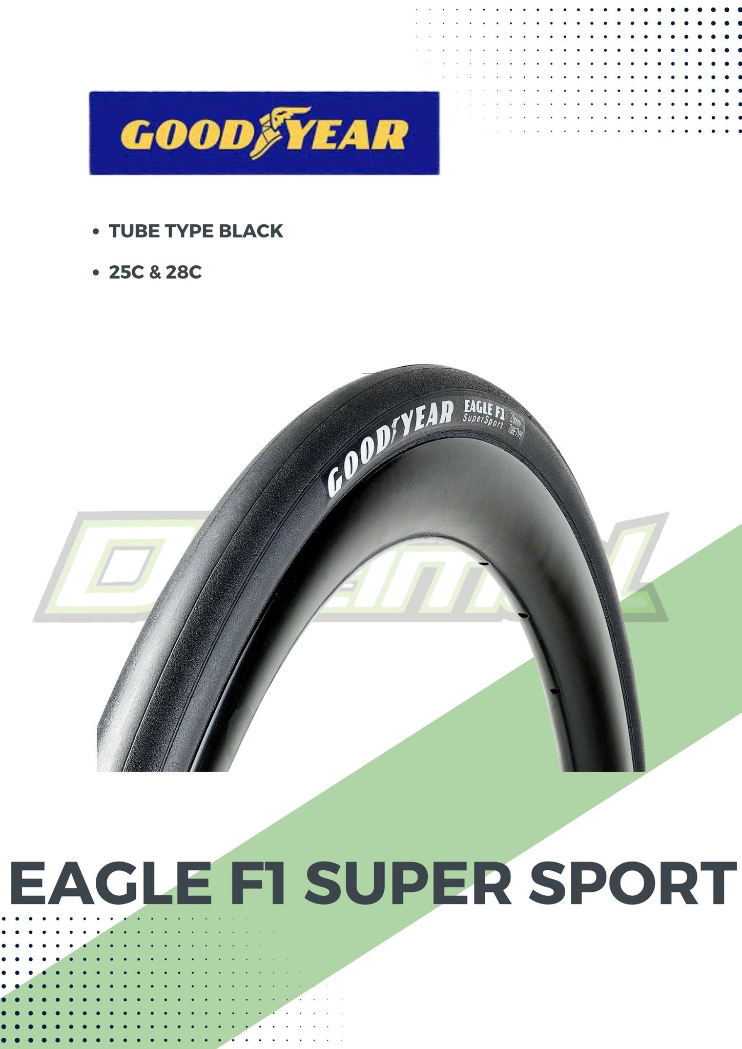 Tire 700c Eagle F1 Super Sport Tube Type Black ( SOLD PER PC. )