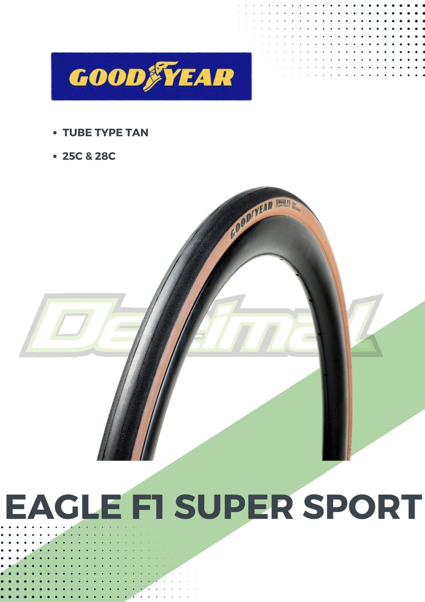 Tire 700c Eagle F1 Super Sport Tube Type Tan( SOLD PER PC. )