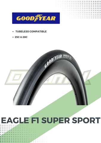 Tire 700c Eagle F1 Super Sport Tubeless Compatible Black ( SOLD PER PC. )