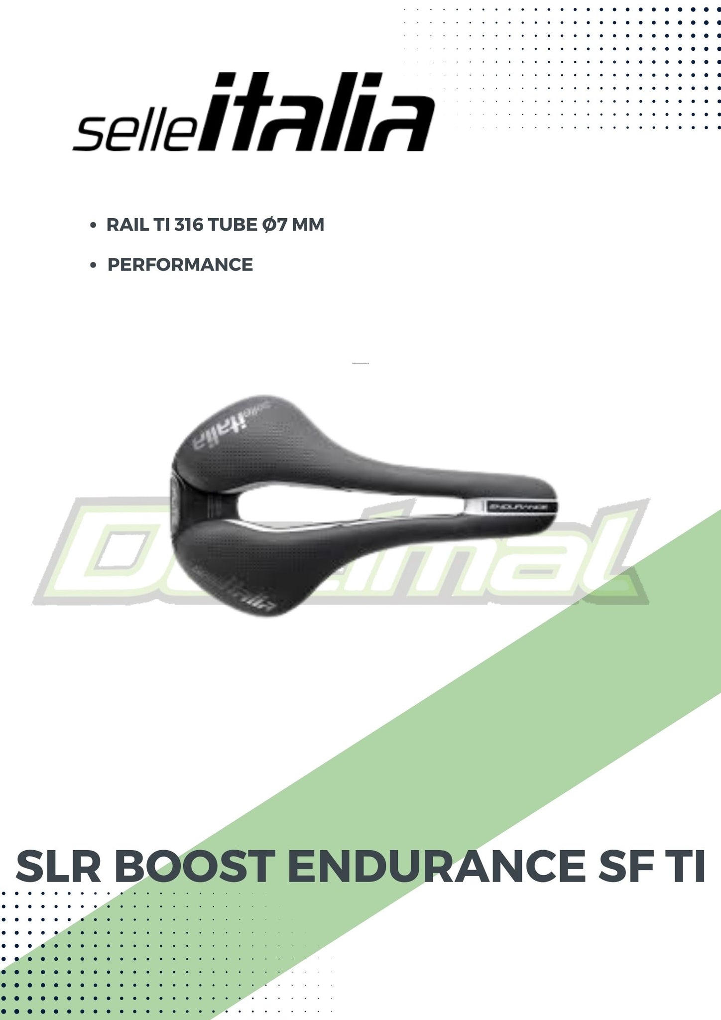 Saddle SLR Boost Endurance SF Ti