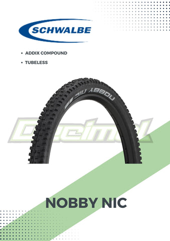 Tire Nobby Nic Black Folding Tire Tubeless Original ( SOLD PER PC. )