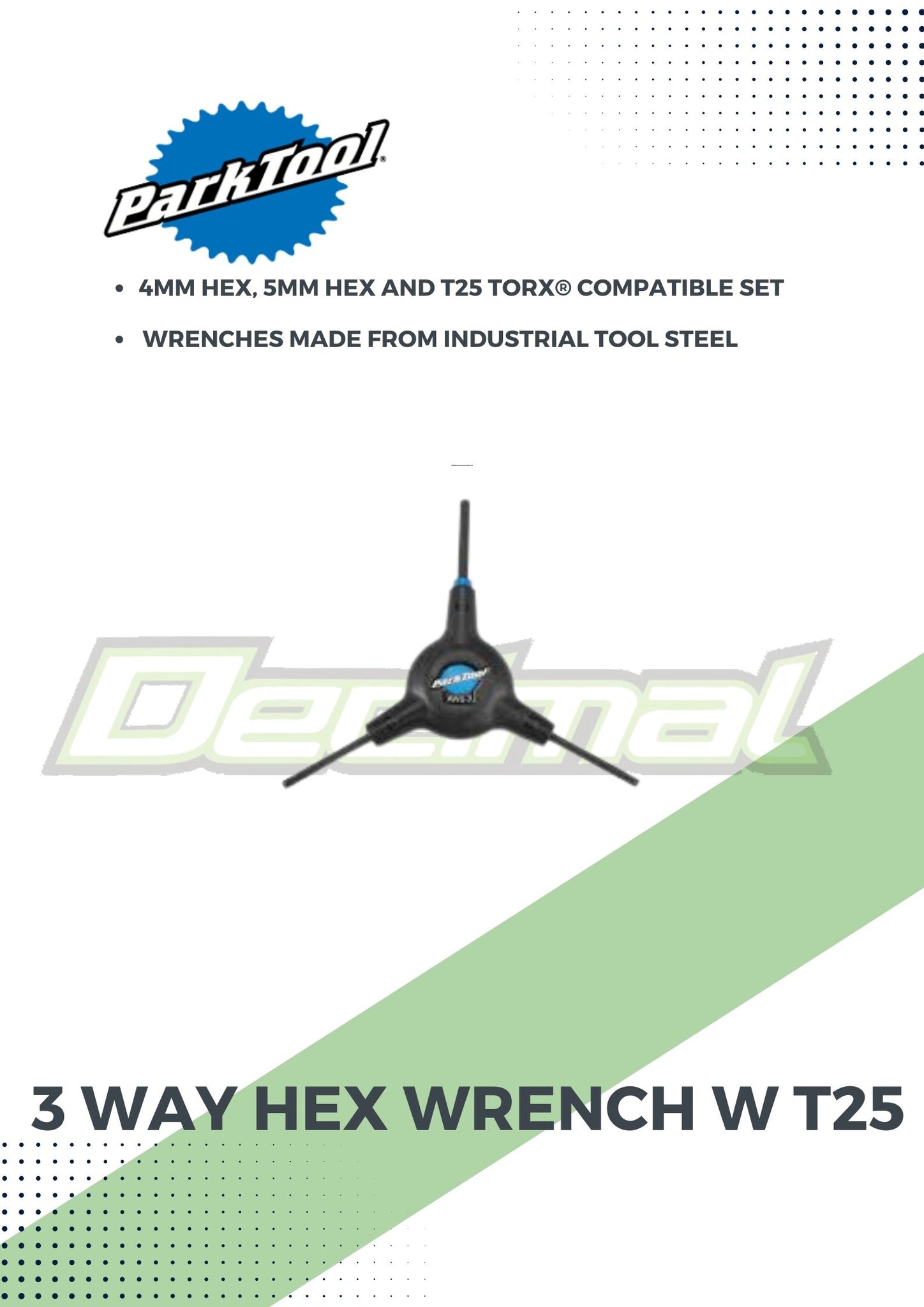 Tool 3 Way Hex Wrench W T25