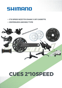 Groupset Cues U6000 2 10 Speed Decimal Bikes