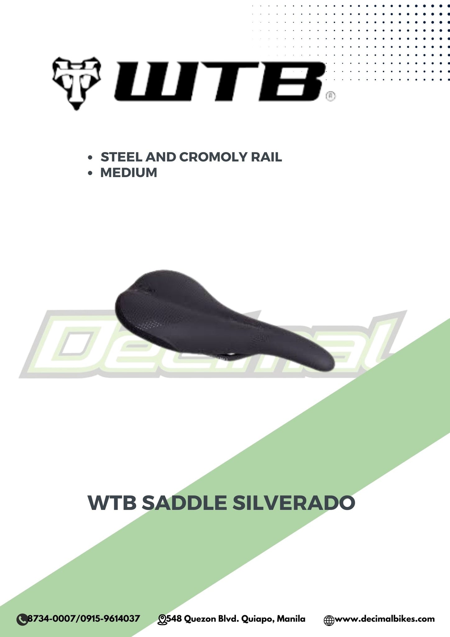 Saddle Silverado Cromoly