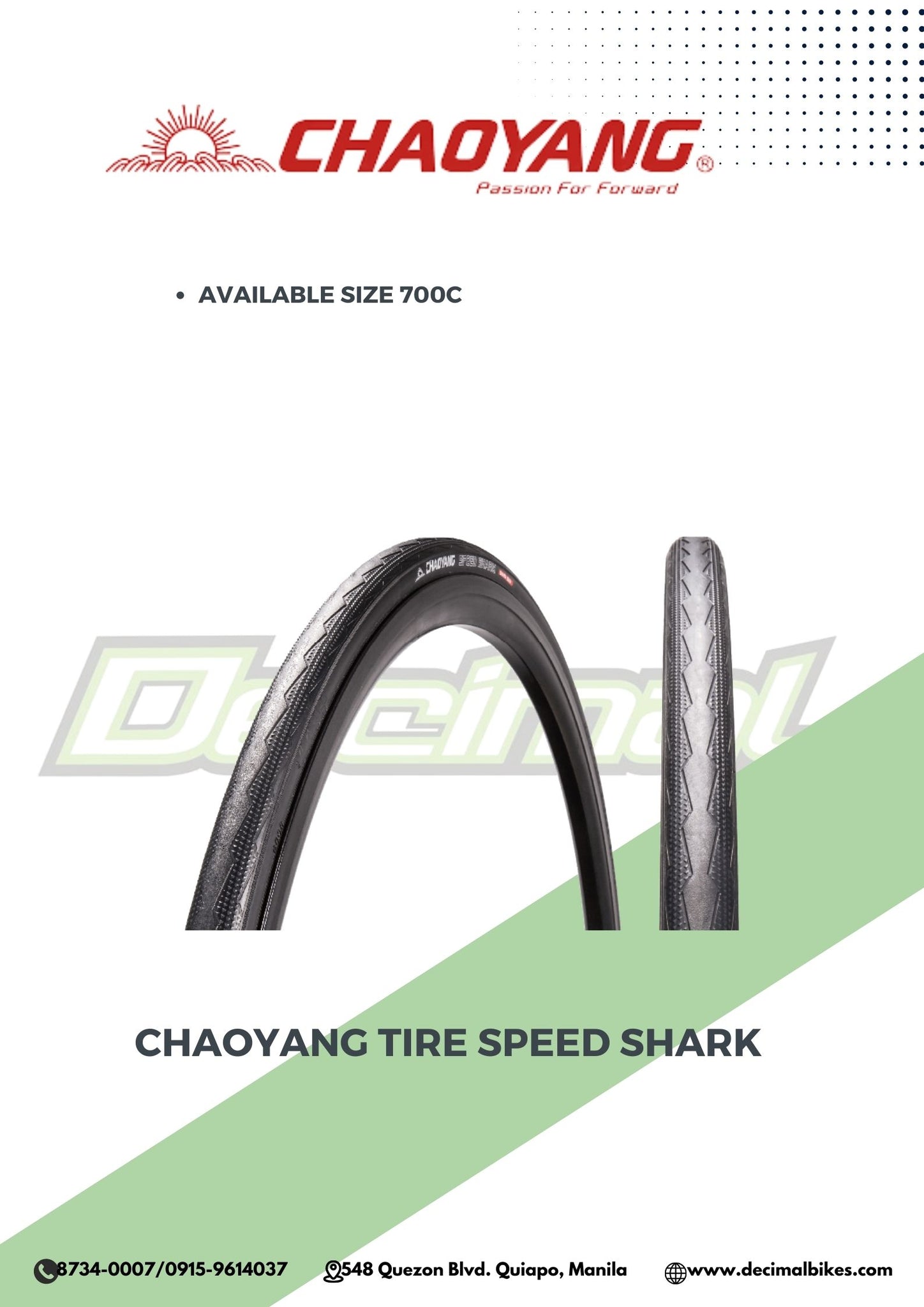 Tire Speed Shark Folding Tire Tubeless Original ( SOLD PER PC. )