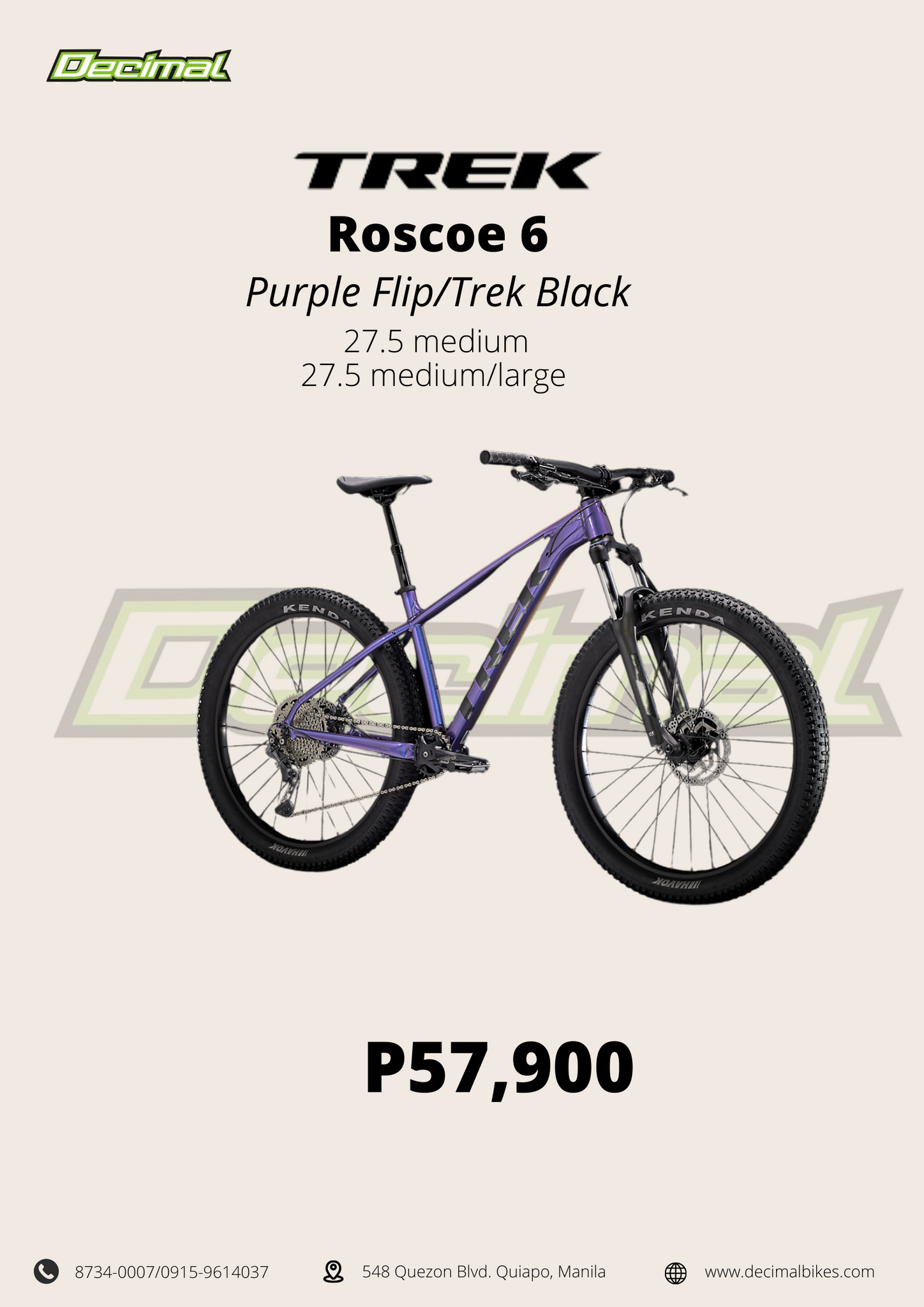 Roscoe 6 Purple Flip Trek Black