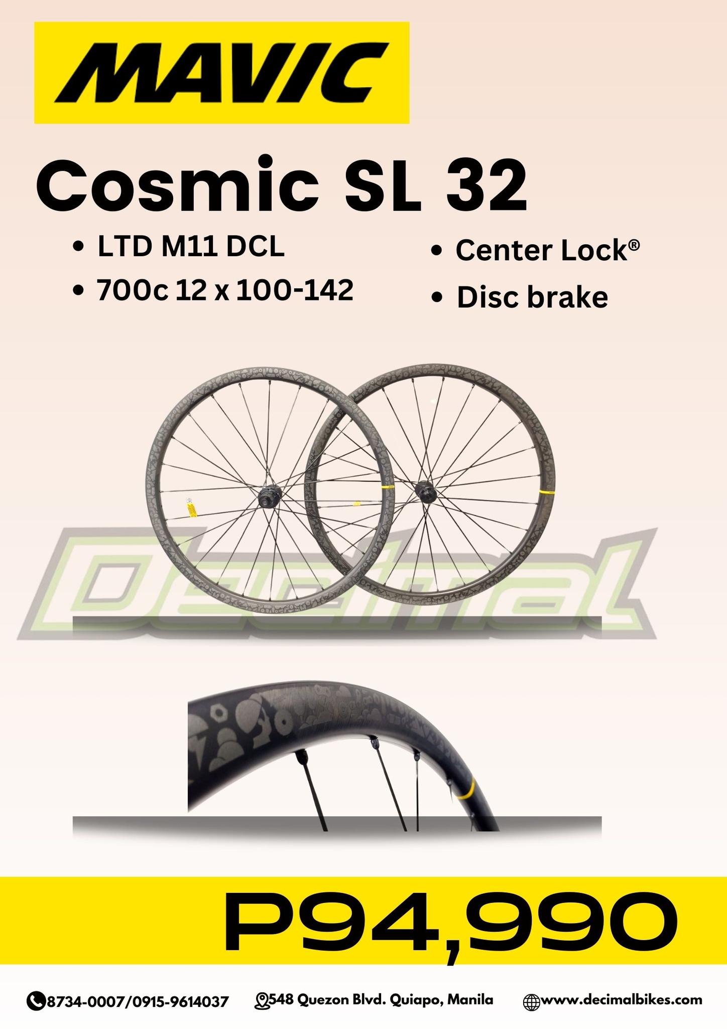 Sl 32 Cosmic Wheels Bike Shop Mavic Cosmic Pro Carbon SL Tubular
